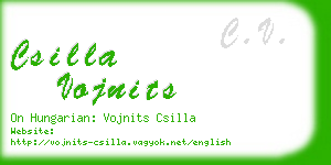 csilla vojnits business card